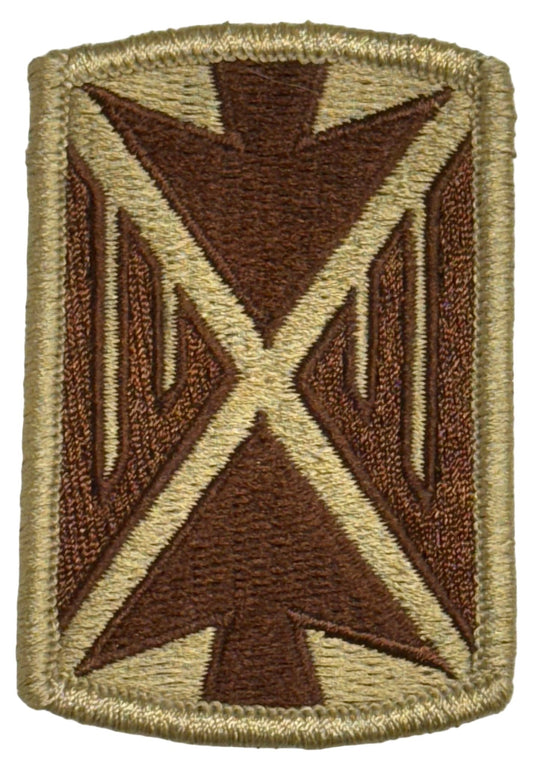 US Army 10th Air Defense & Missile Defense Command SSI/Patch Desert Merrowed Edge - Bateleur Militaria