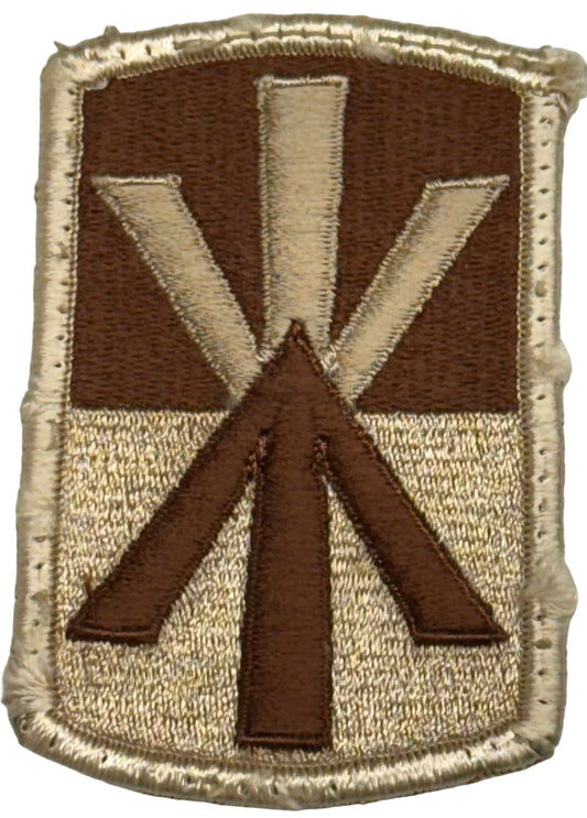 US Army 11th Air Defense Artillery Brigade SSI/Patch Desert Merrowed Edge - Bateleur Militaria