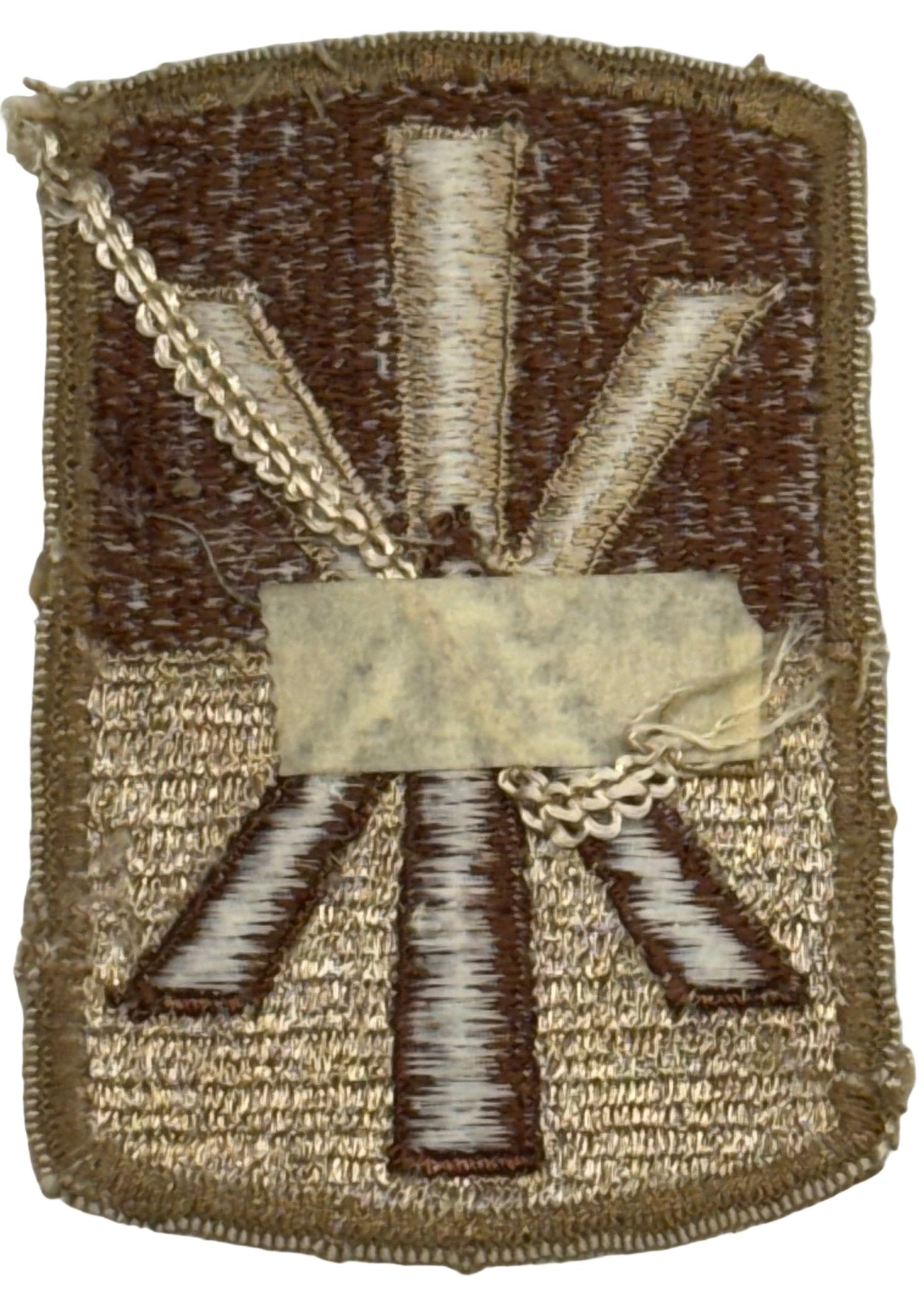 US Army 11th Air Defense Artillery Brigade SSI/Patch Desert Merrowed Edge - Bateleur Militaria