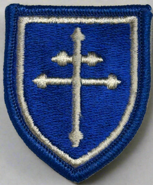 US Army 79th Infantry Division SSI/Patch Color Merrowed Edge Thin Cross - Bateleur Militaria