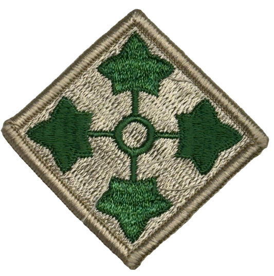US Army 4th Infantry Division SSI/Patch Color Merrowed Edge - Bateleur Militaria