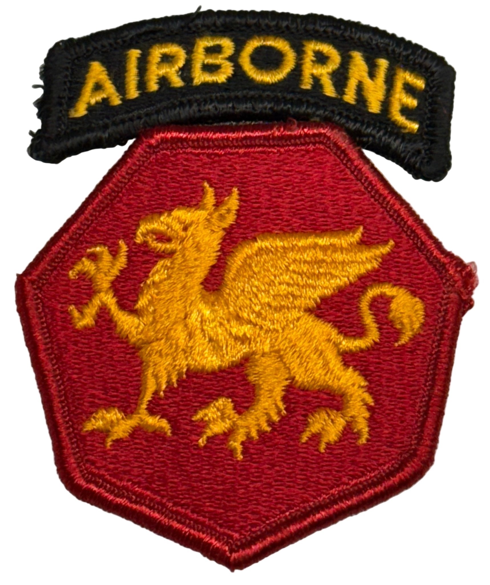 US Army 108th Airborne Division SSI/Patch and Tab Color Merrowed Edge - Bateleur Militaria