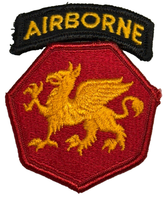 US Army 108th Airborne Division SSI/Patch and Tab Color Merrowed Edge - Bateleur Militaria