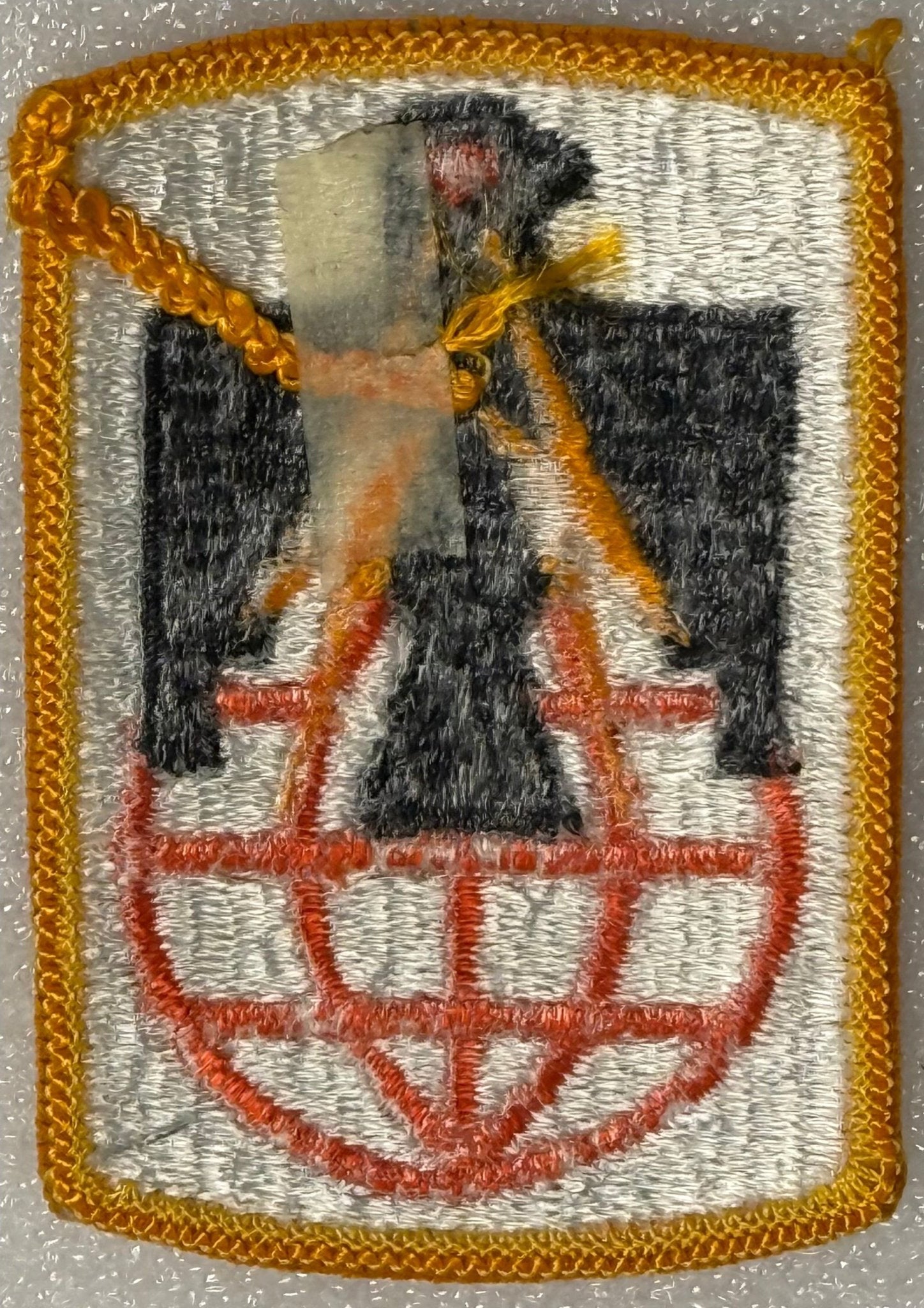 US Army 11th Signal Brigade SSI/Patch Color Merrowed Edge - Bateleur Militaria