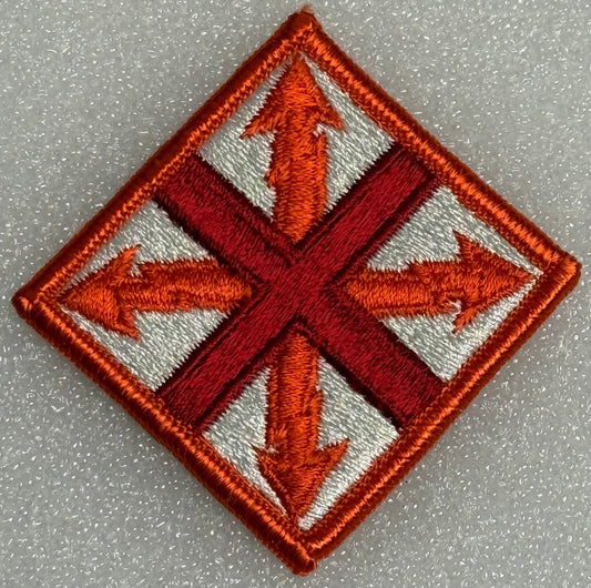 US Army 142nd Signal Brigade SSI/Patch Color Merrowed Edge - Bateleur Militaria