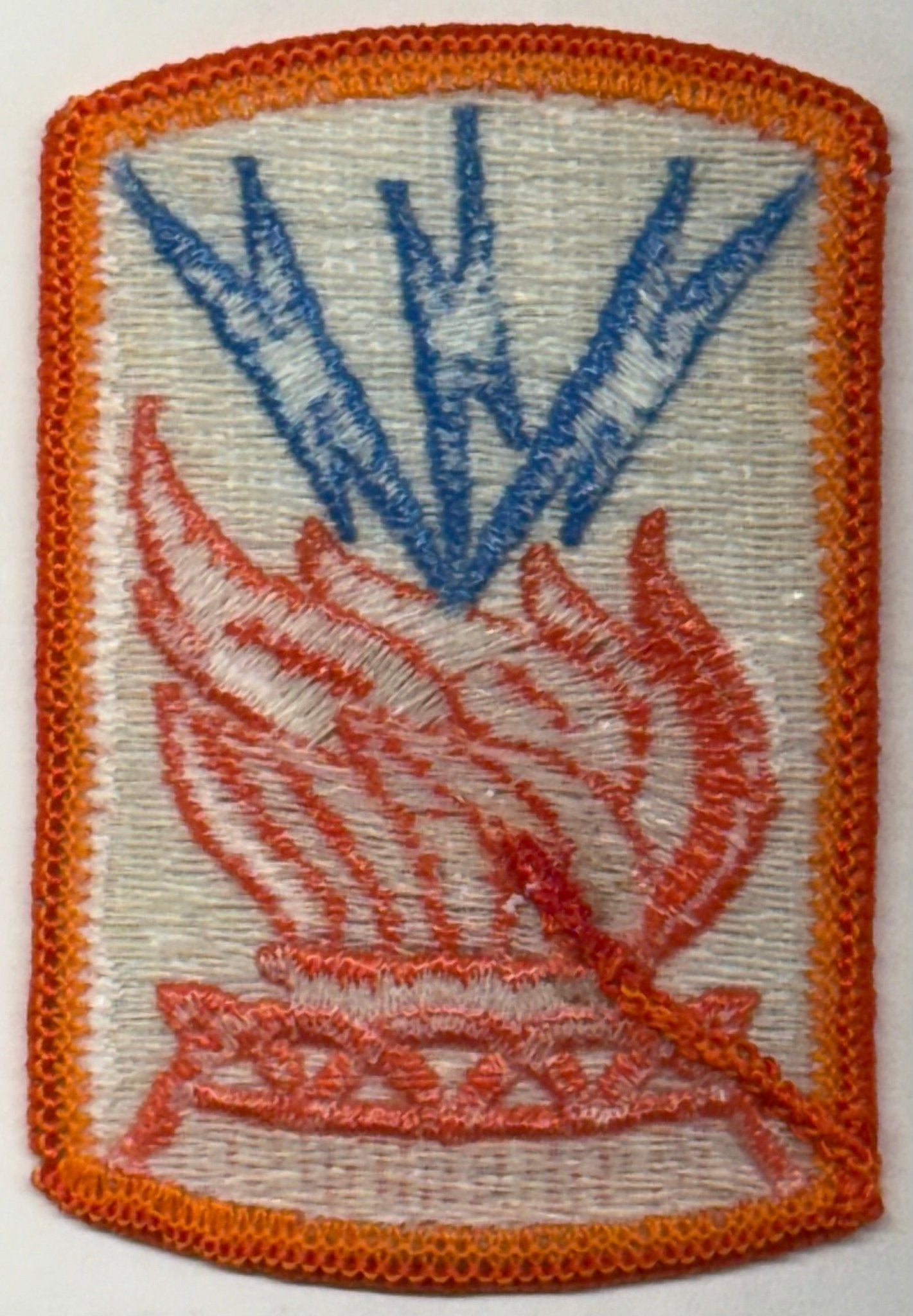 US Army 187th Signal Brigade SSI/Patch Color Merrowed Edge (1988 - 1996) - Bateleur Militaria