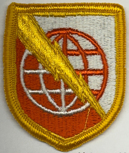 US Army Strategic Communications Command SSI/Patch Color Merrowed Edge (1964 - ) - Bateleur Militaria