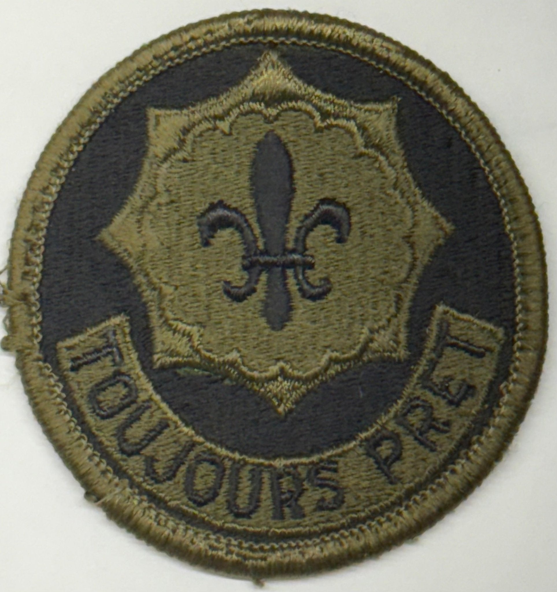 US Army 2nd Armored Cavalry Regiment SSI/Patch OD Merrowed Edge - Bateleur Militaria