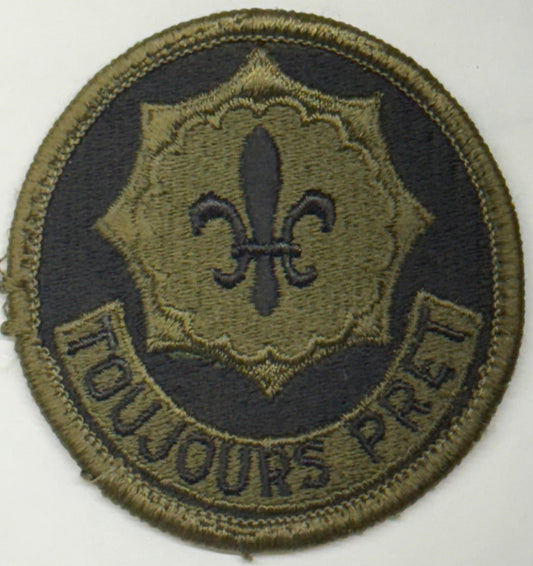 US Army 2nd Armored Cavalry Regiment SSI/Patch OD Merrowed Edge - Bateleur Militaria