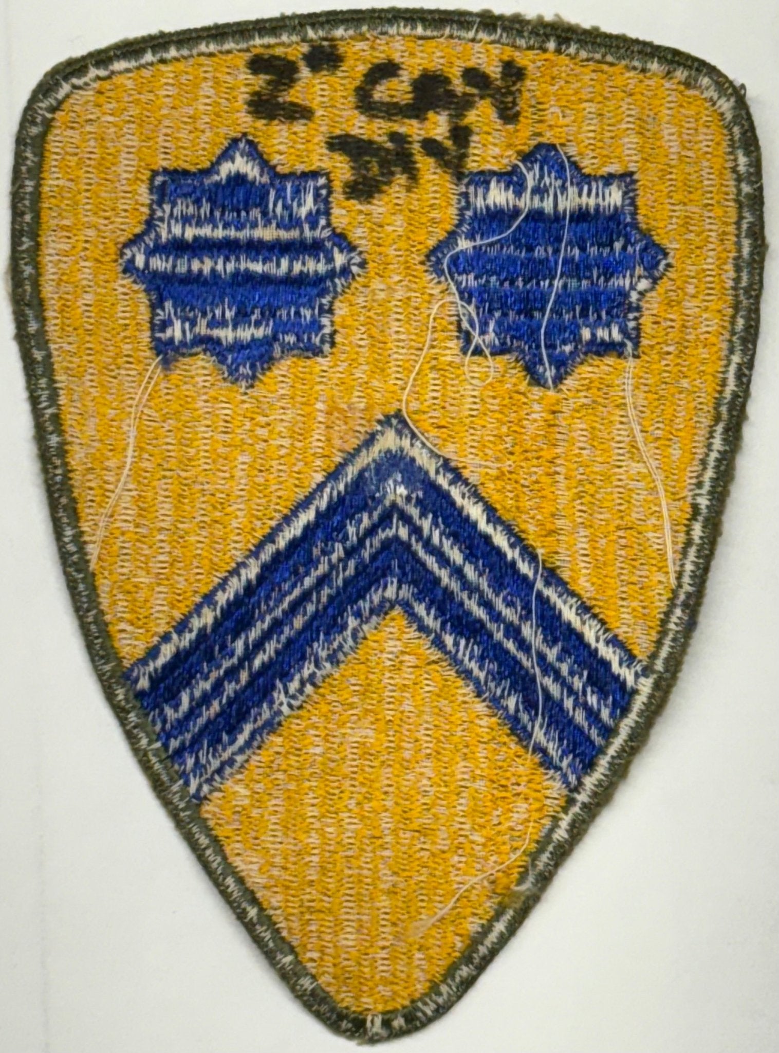 US Army 2nd Cavalry Division SSI/Patch Color Cut Edge - Bateleur Militaria