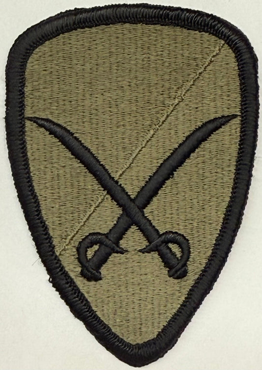 US Army 6th Cavalry Brigade SSI/Patch OD Merrowed Edge OCP - Bateleur Militaria