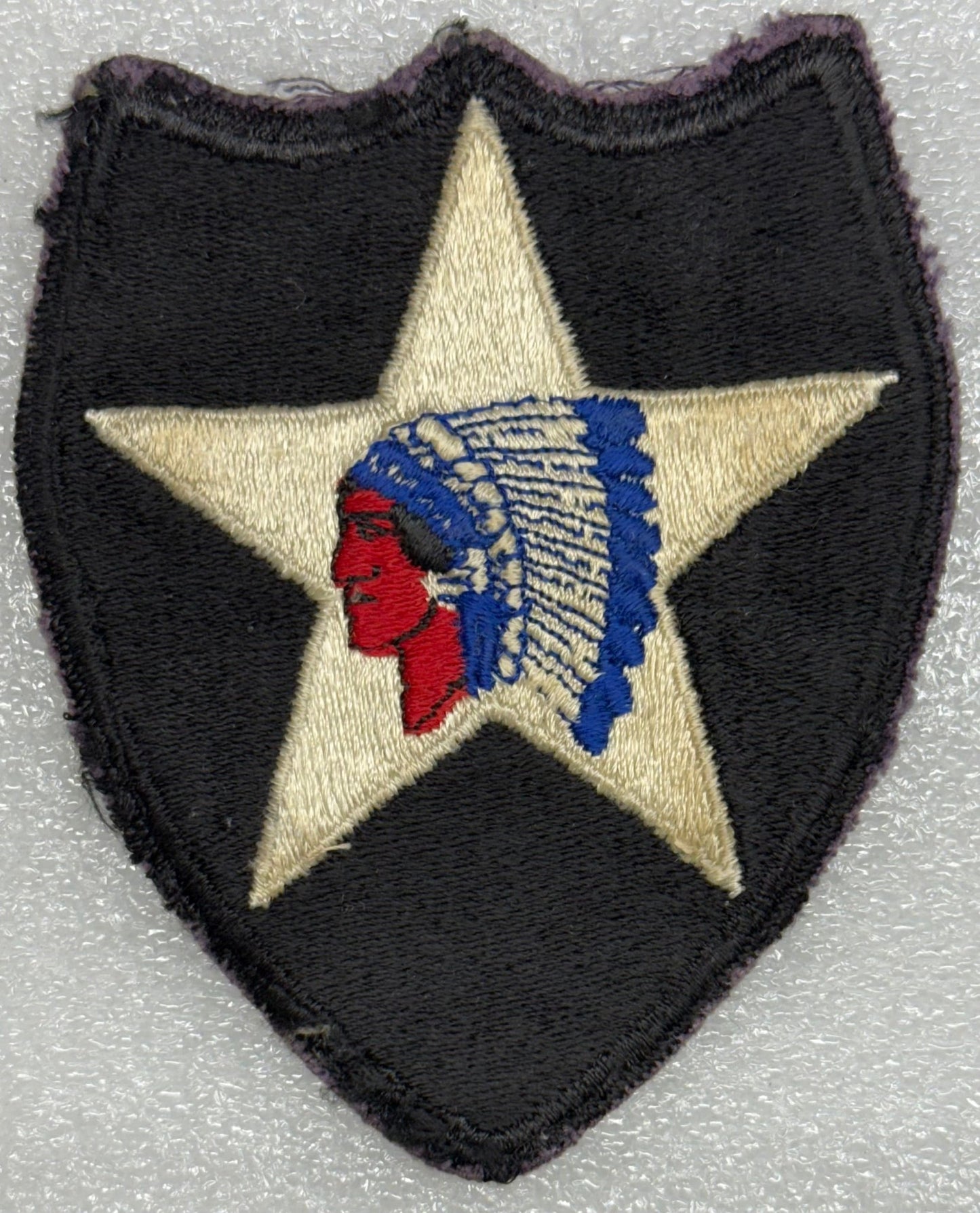 US Army 2nd Infantry Division Color SSI/Patch Cut Edge (11/6/1918 - ) - Bateleur Militaria