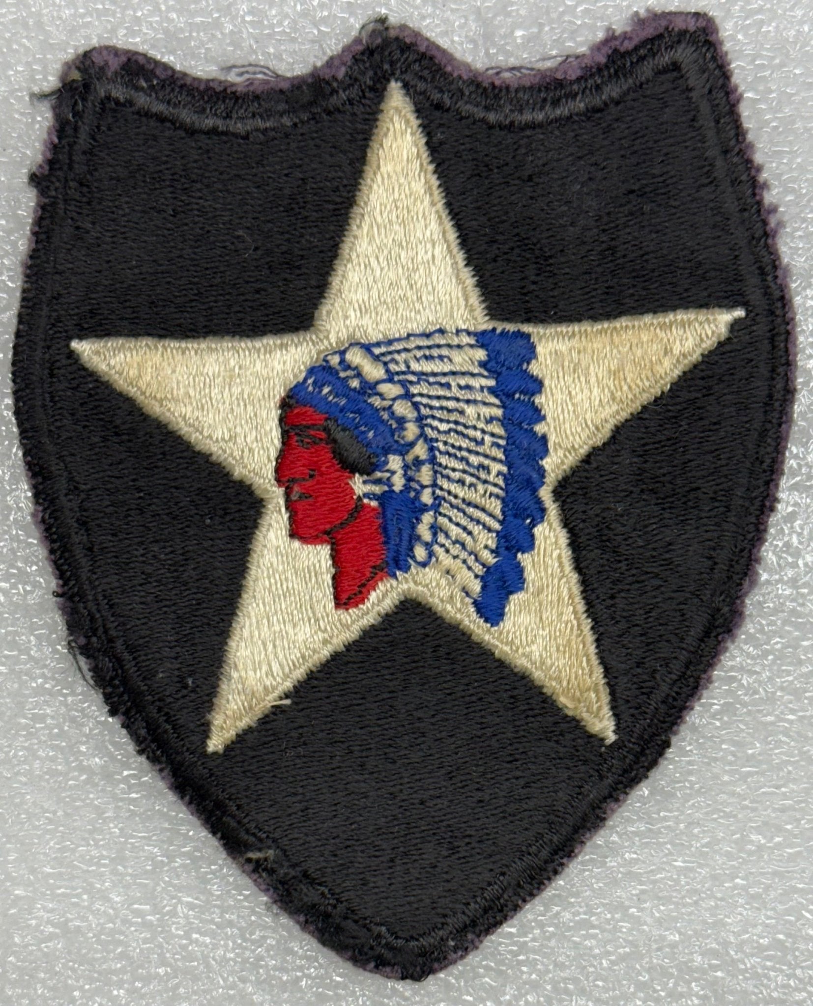 US Army 2nd Infantry Division Color SSI/Patch Cut Edge (11/6/1918 - ) - Bateleur Militaria