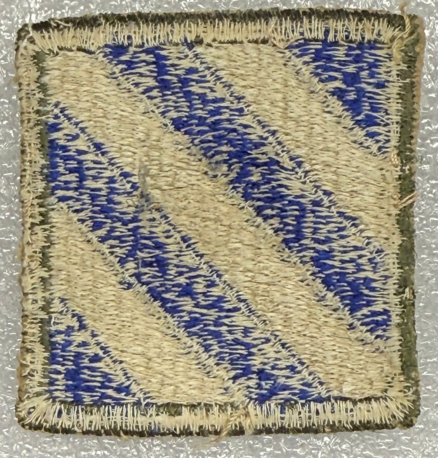 US Army 3rd Infantry Division Color SSI/Patch Cut Edge (10/24/1918 - ) White Back - Bateleur Militaria