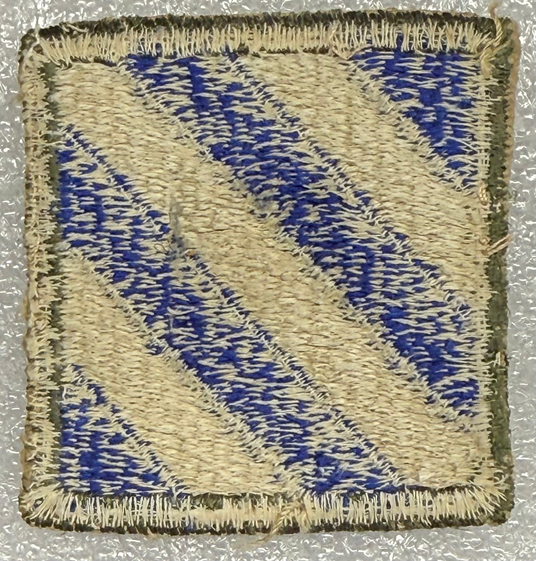 US Army 3rd Infantry Division Color SSI/Patch Cut Edge (10/24/1918 - ) White Back - Bateleur Militaria