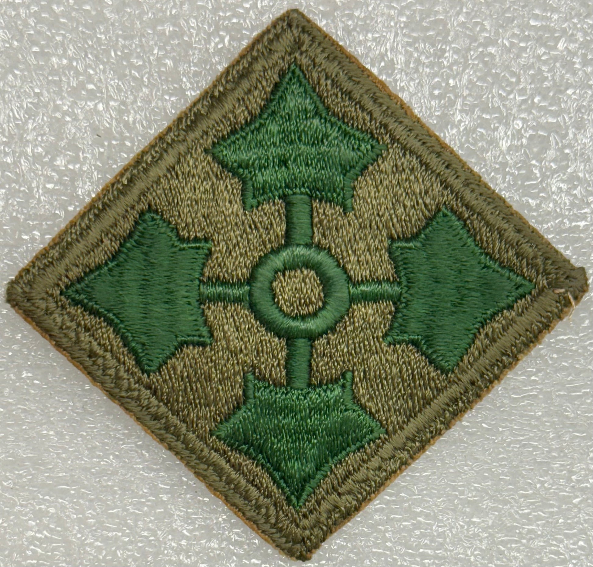 US Army 4th Infantry Division Color SSI/Patch Cut Edge 1st Design (1918 - 1958) - Bateleur Militaria