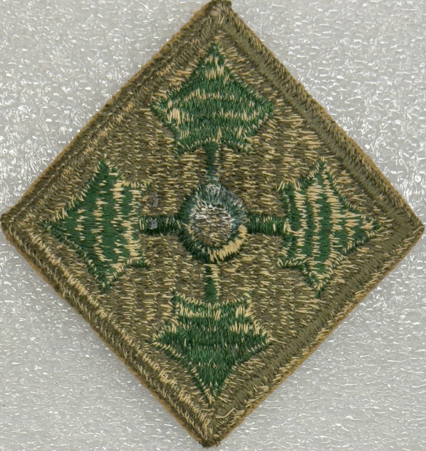 US Army 4th Infantry Division Color SSI/Patch Cut Edge 1st Design (1918 - 1958) - Bateleur Militaria