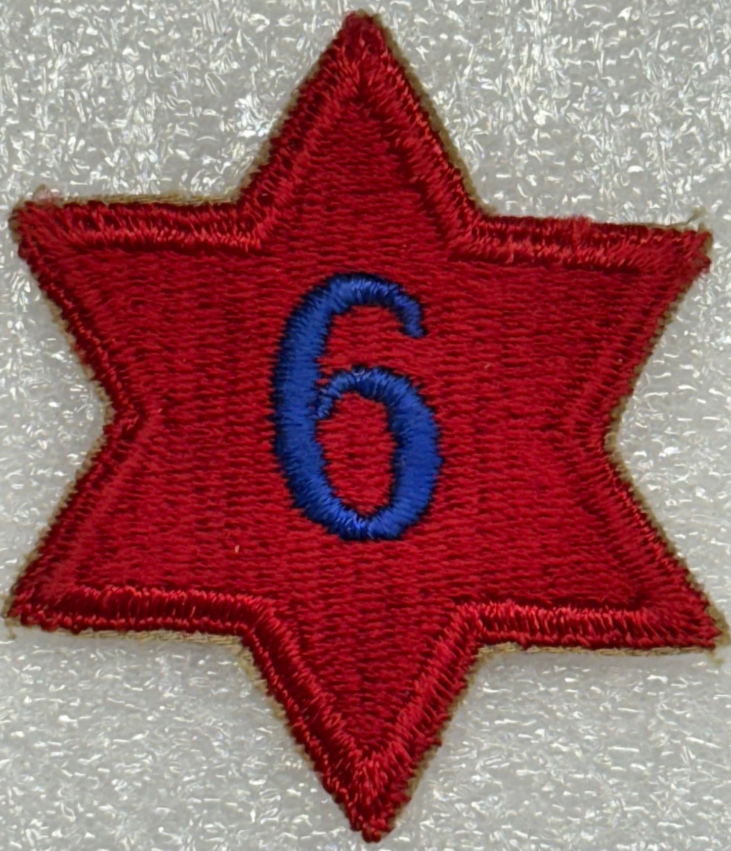 US Army 6th Infantry Division Color SSI/Patch Cut Edge 1st Design (1918 - 1922) - Bateleur Militaria