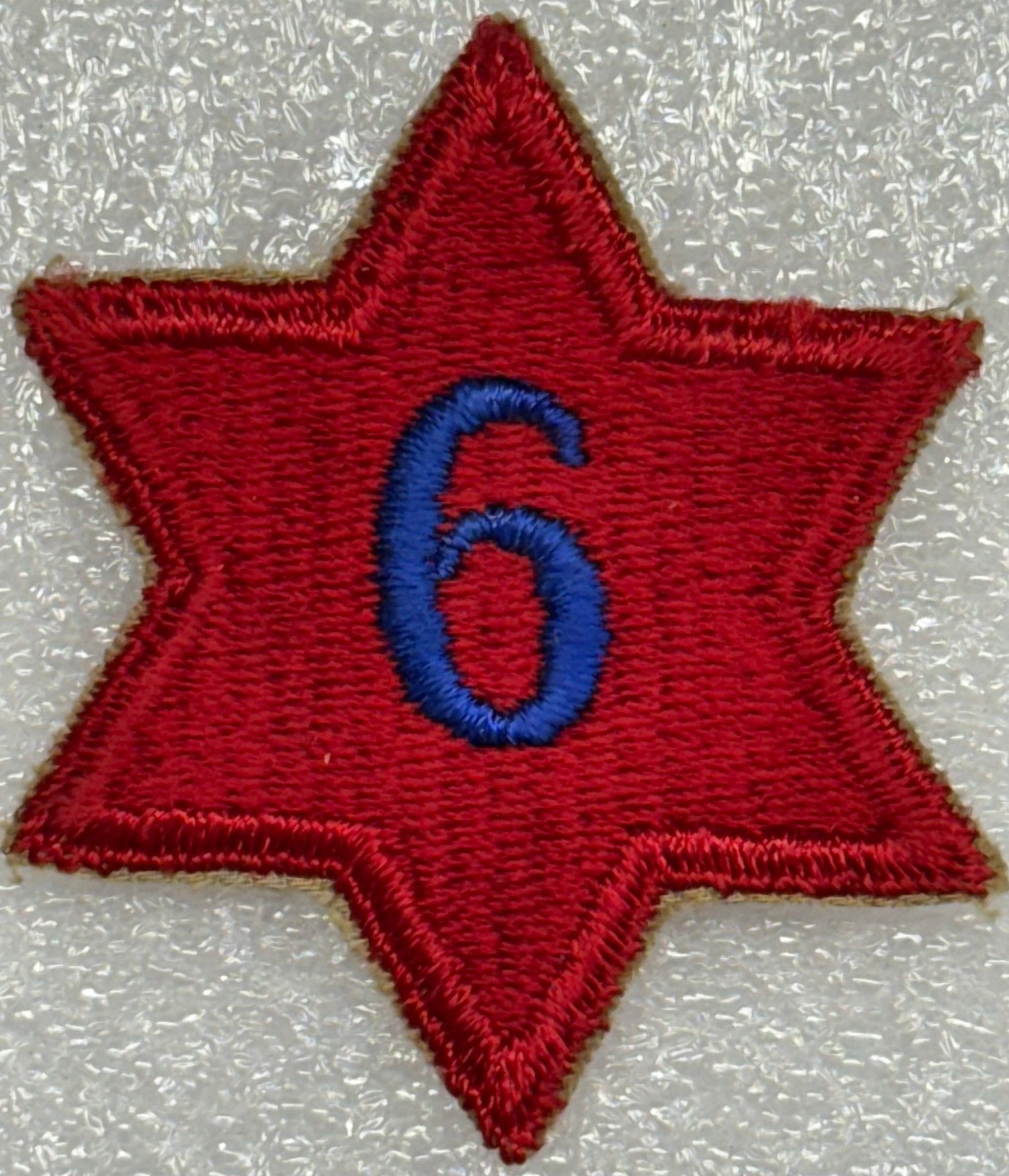 US Army 6th Infantry Division Color SSI/Patch Cut Edge 1st Design (1918 - 1922) - Bateleur Militaria