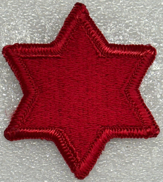 US Army 6th Infantry Division Color SSI/Patch Merrowed Edge 2nd Design (1922 - 1998) - Bateleur Militaria