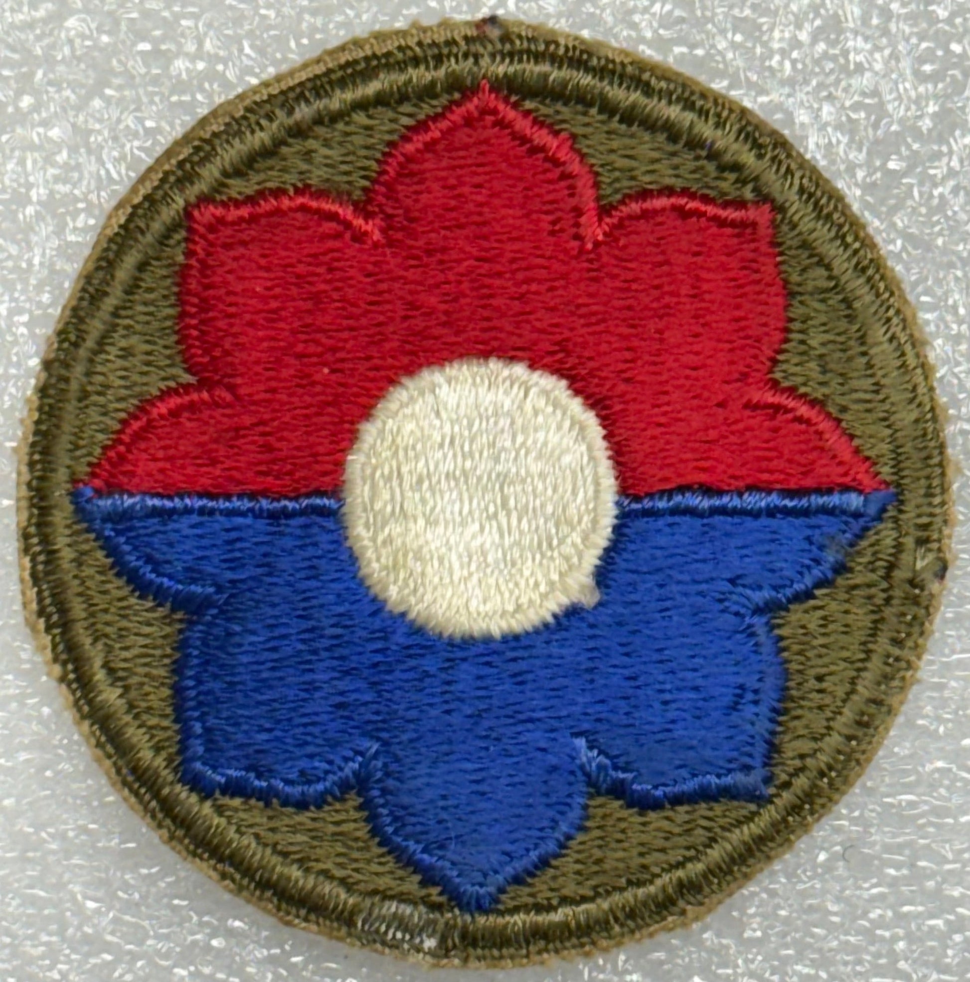 US Army 9th Infantry Division Color SSI/Patch Cut Edge (1925 - 1991) - Bateleur Militaria