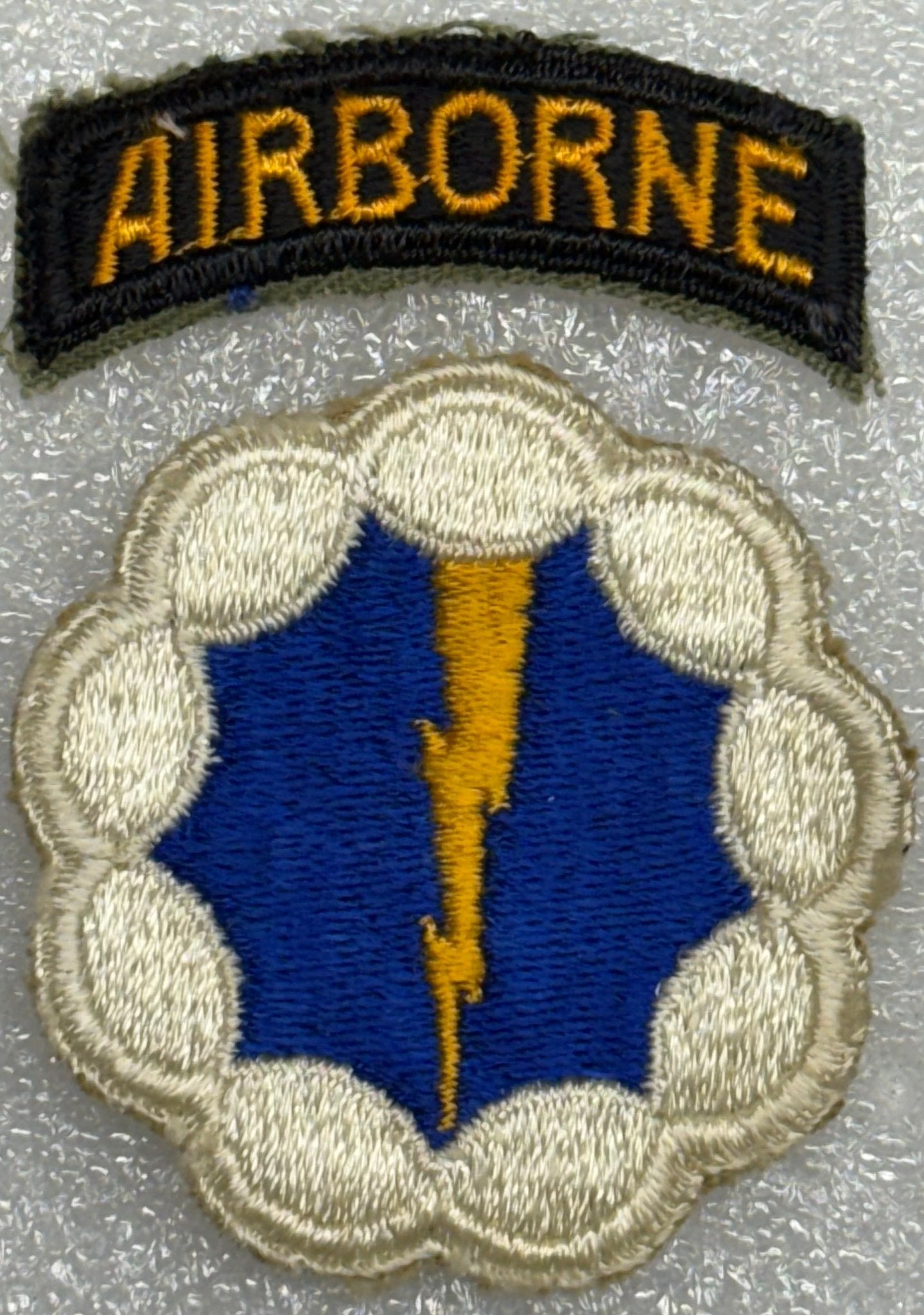 US Army 9th Airborne Division (Phantom) Color SSI/Patch Cut Edge (July 5 1944) NO GLOW - Bateleur Militaria