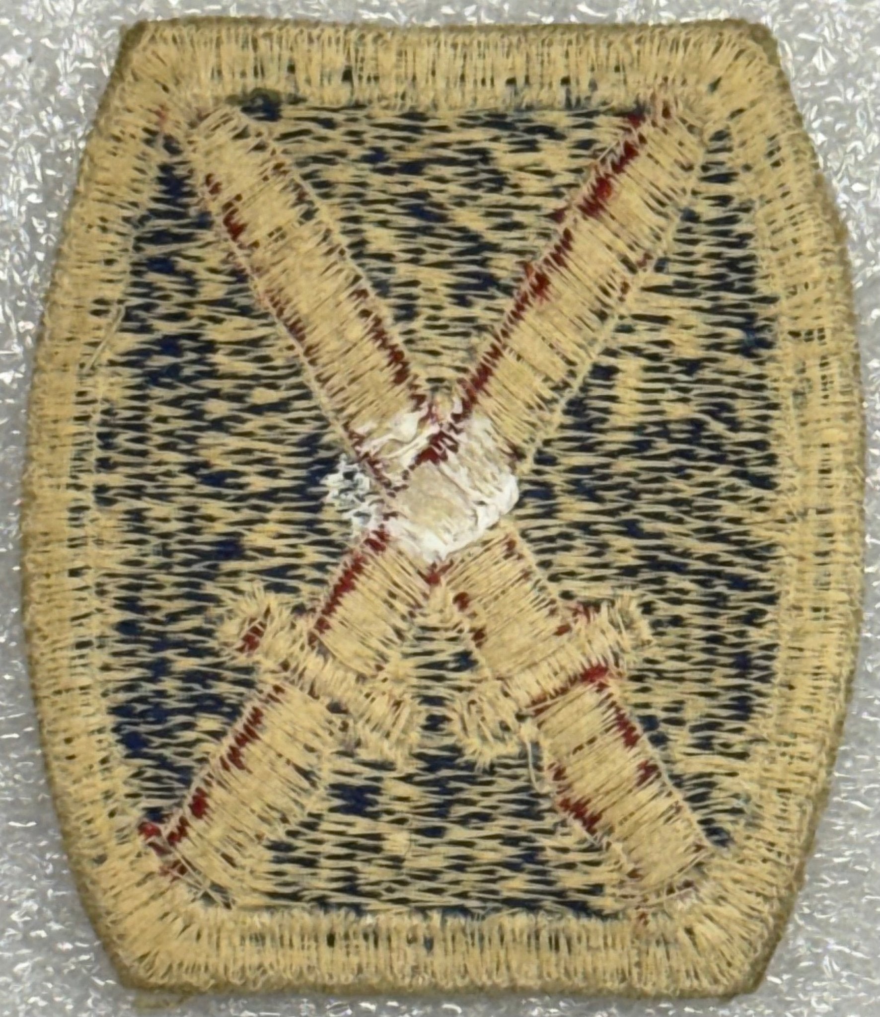 US Army 10th Light Division Color SSI/Patch Cut Edge (1944 - 1958) NO GLOW - Bateleur Militaria