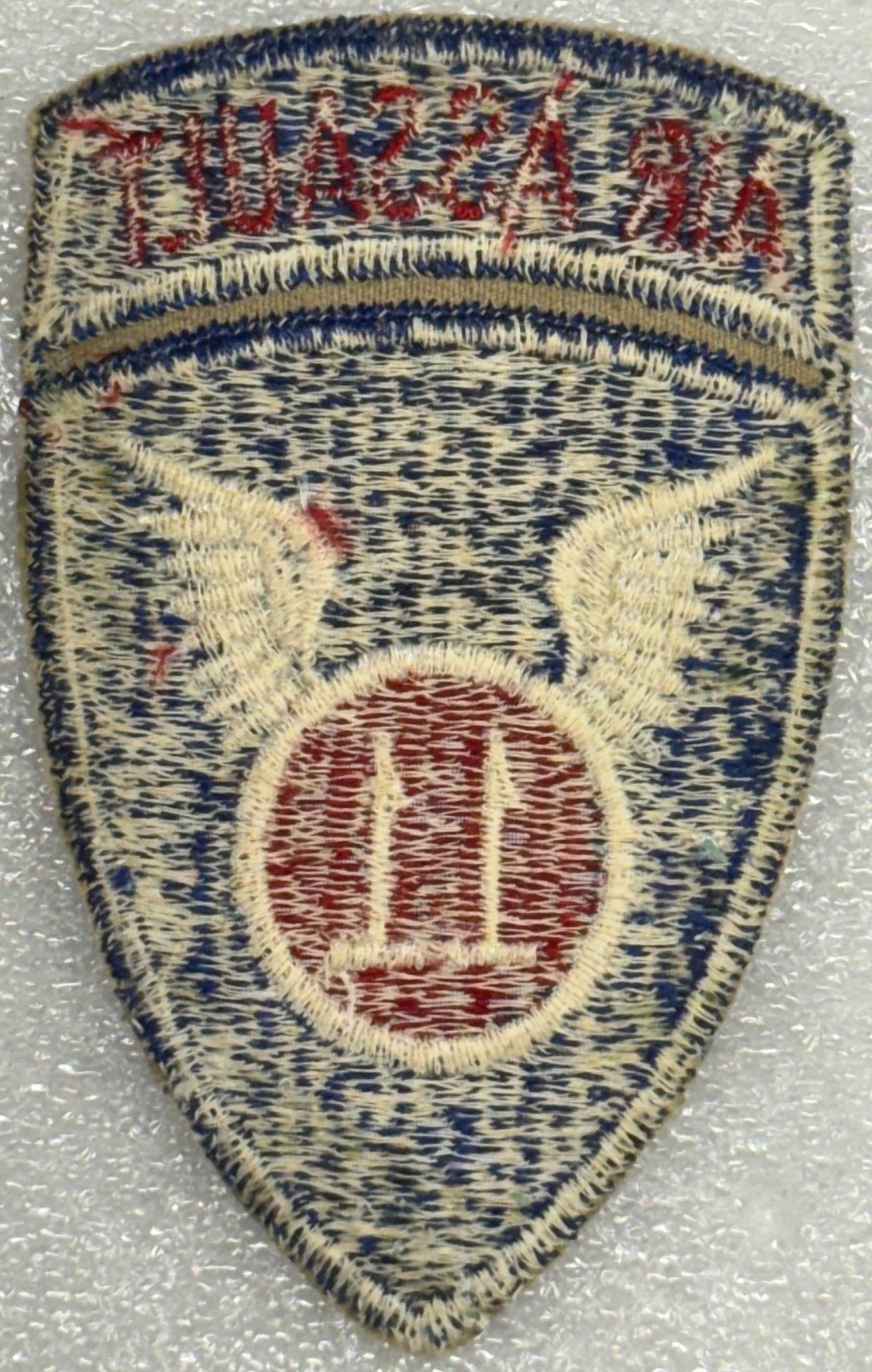 US Army 11th Air Assault Division Cut Edge Color 1 - Piece SSI/Patch (1963 - 1965) NO GLOW - Bateleur Militaria