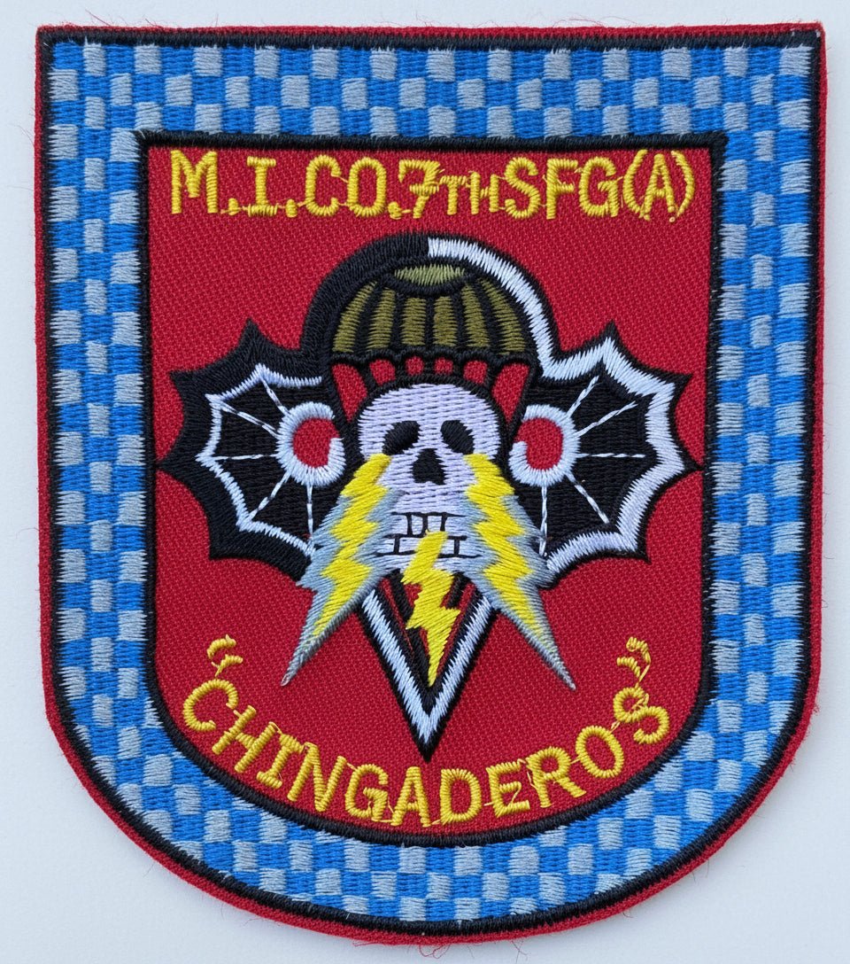 US Army Special Forces Group Support Battalion Military Intelligence Company Patch 1983 - Bateleur Militaria