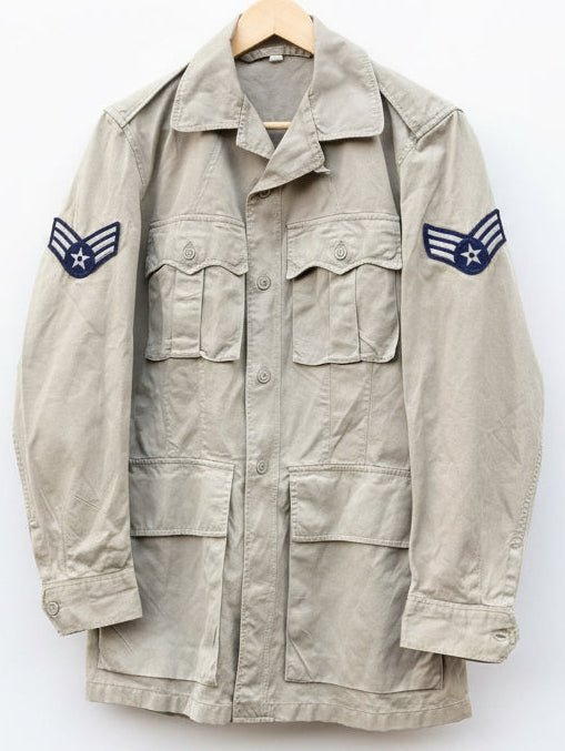 USAF Tropical Coat Khaki with Chevrons Size 36L - Bateleur Militaria