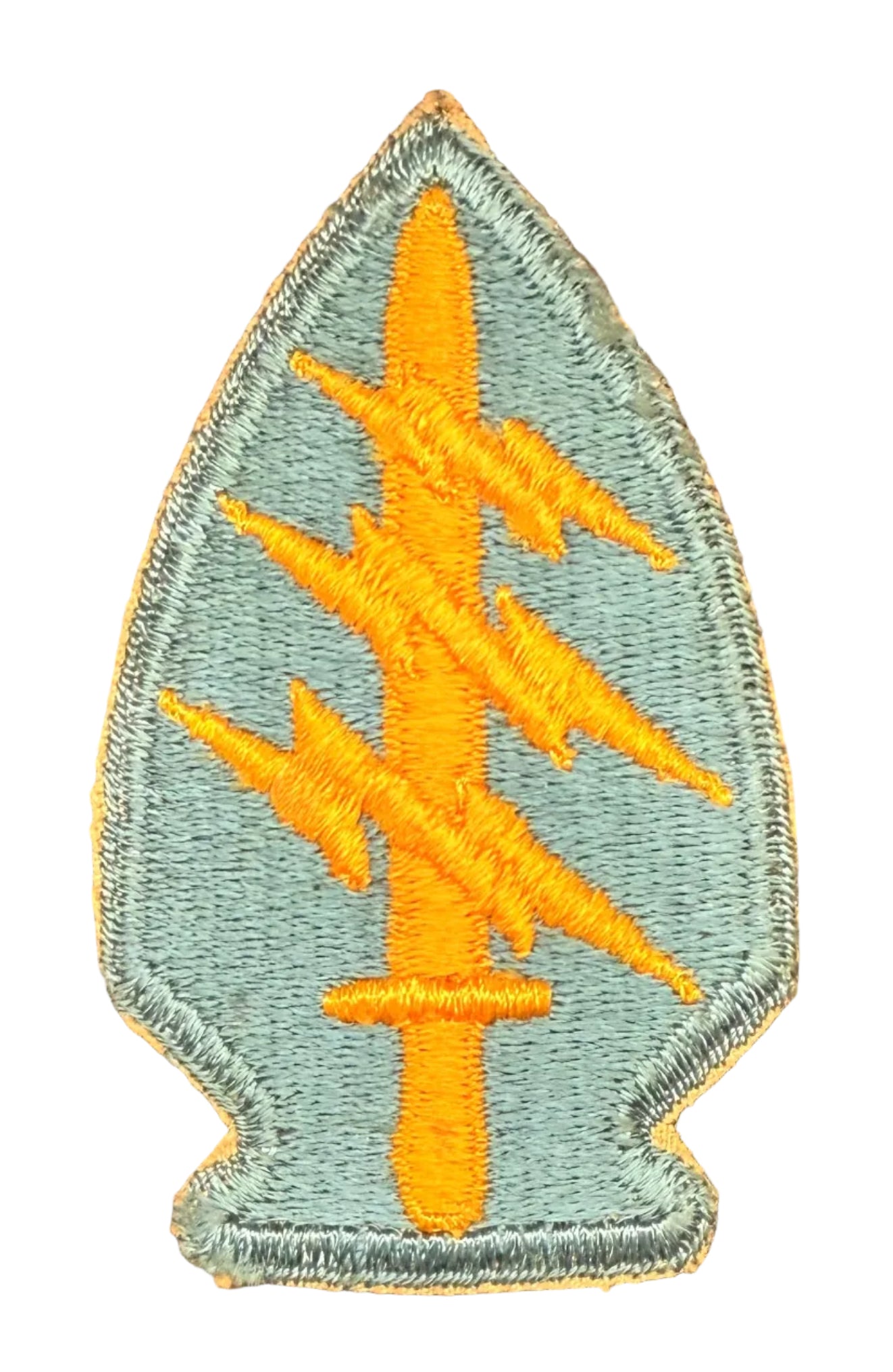 US Army Special Forces SSI Patch Teal Blue Cut Edge No Glow 3 - Bateleur Militaria