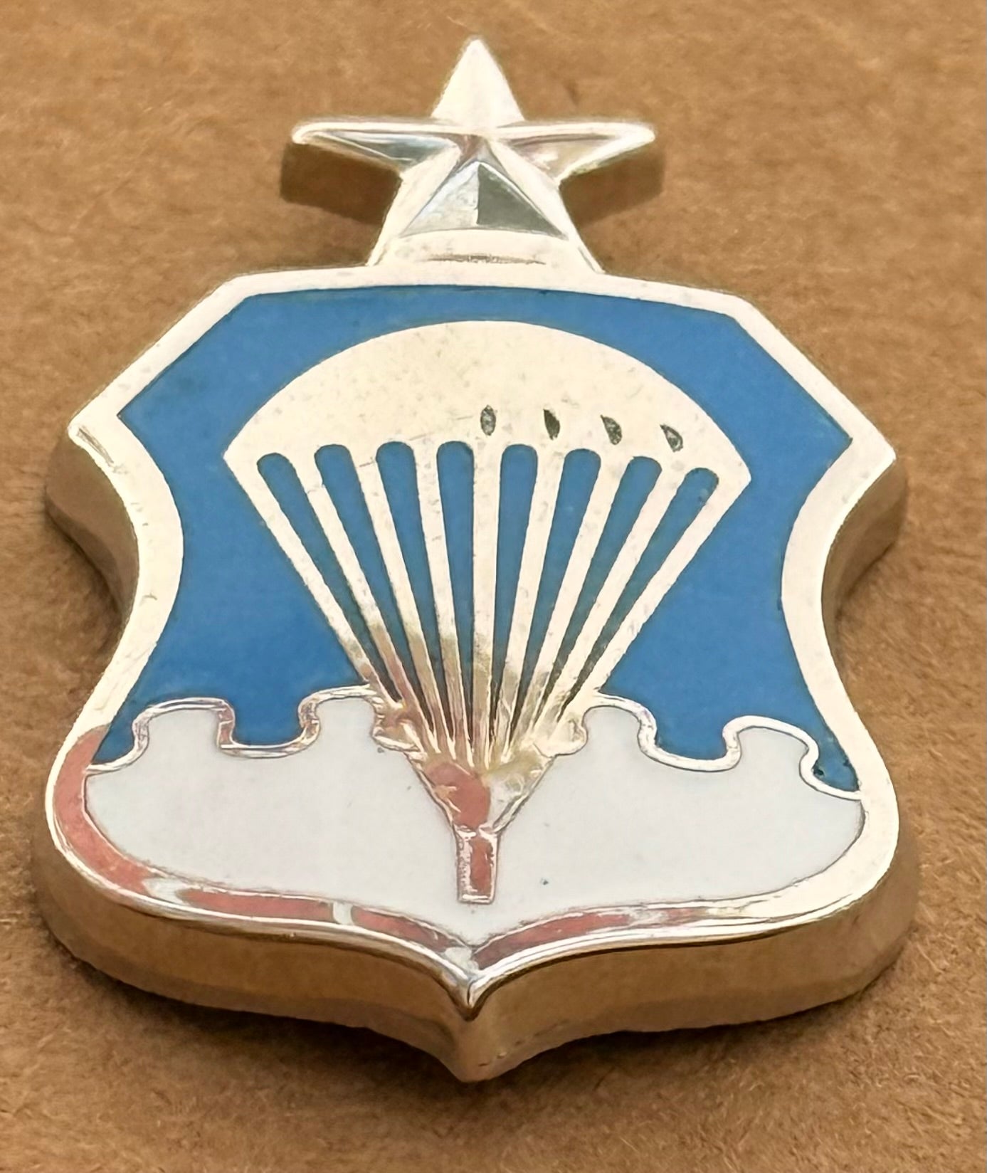 US Air Force Senior Parachute Wings 9 Line Concave NS Meyer Hallmark Cira 1950's