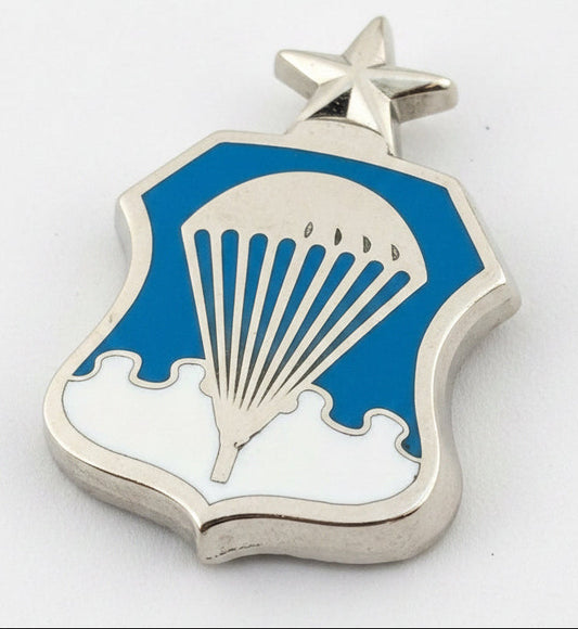 US Air Force Senior Parachute Wings 9 Line Concave NS Meyer Hallmark Cira 1950's - Bateleur Militaria
