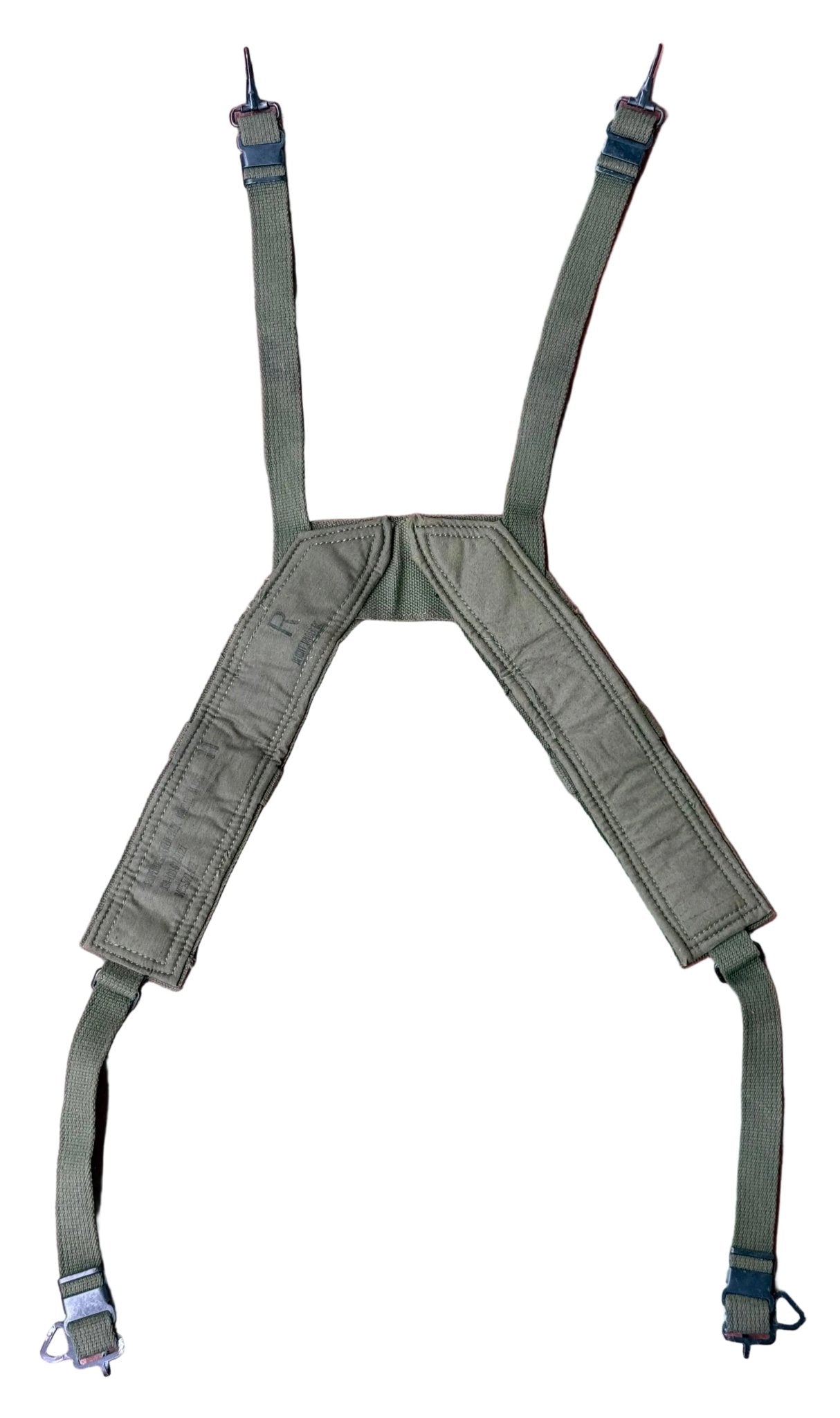 US Vietnam M1956 Suspenders 2nd Pattern Dated 1967 Size R Mint - Bateleur Militaria