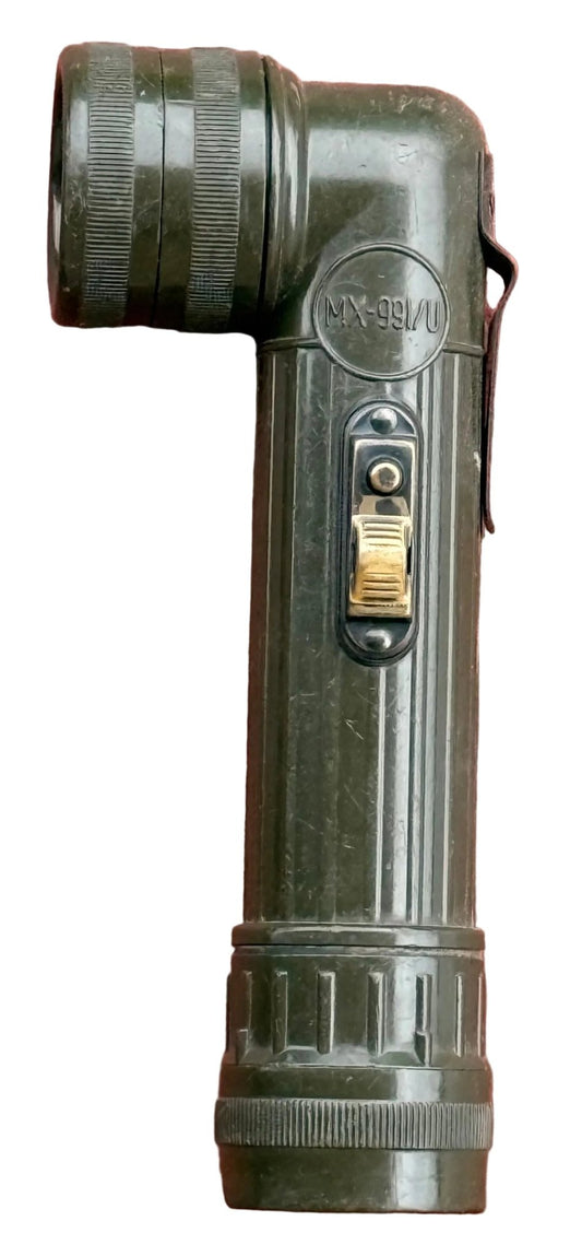 US Vietnam MX-991/U Angled Flashlight with Lenses - Bateleur Militaria