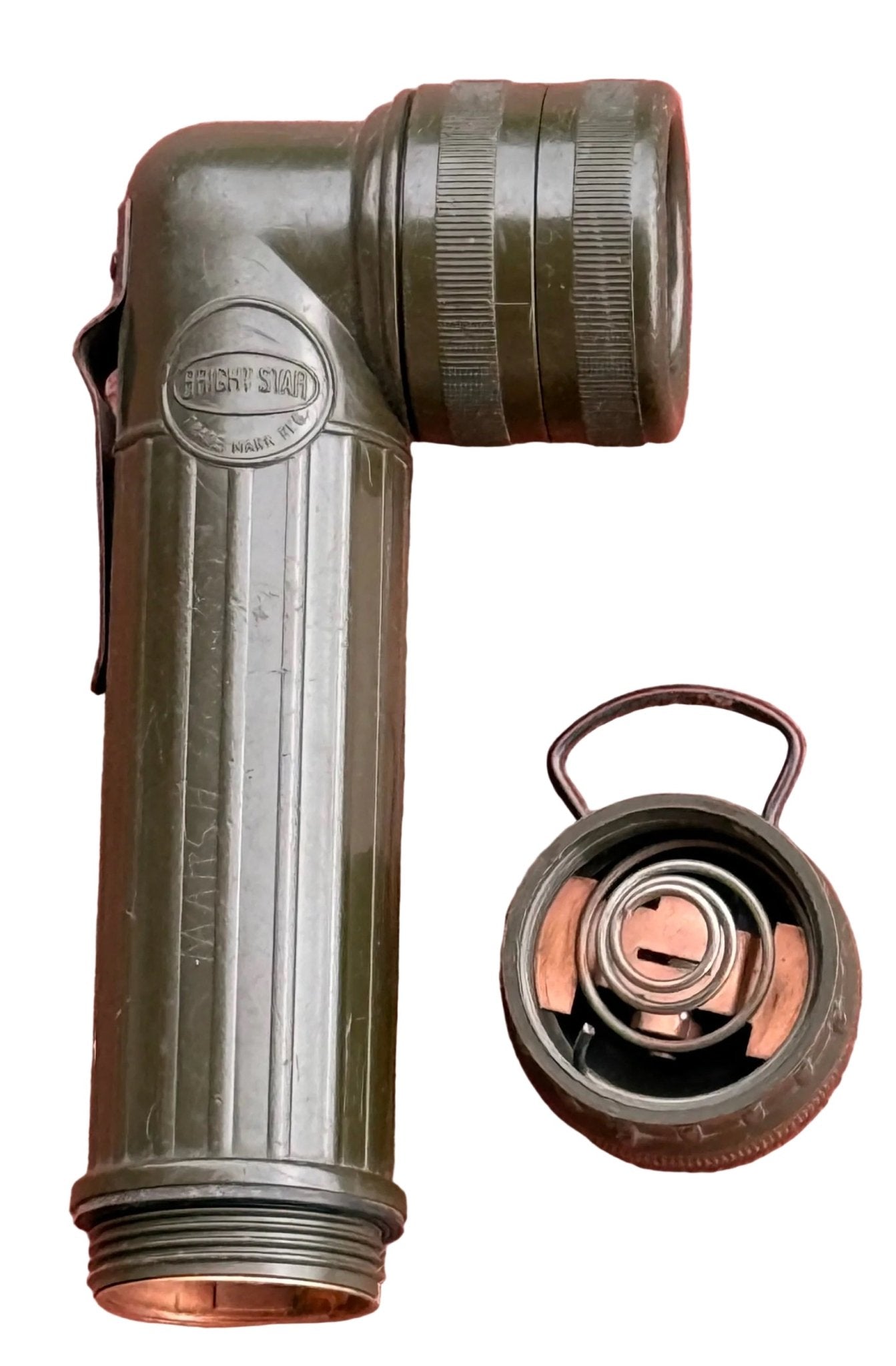 US Vietnam MX-991/U Angled Flashlight with Lenses - Bateleur Militaria