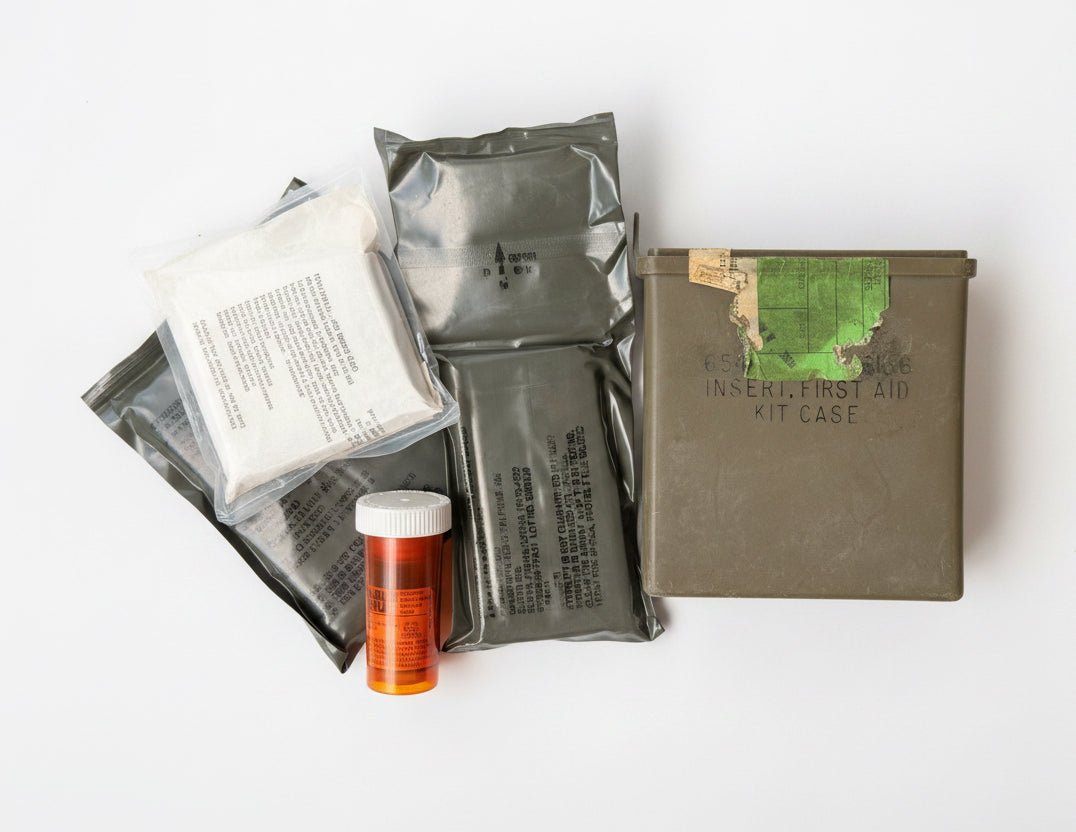US Nylon Medical Instrument & Supply Set Case No. 8 plus Insert and Content 1976 - Bateleur Militaria