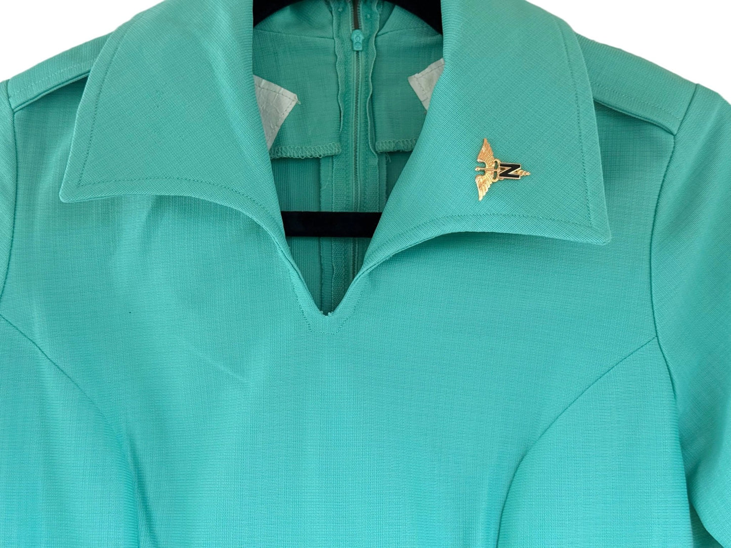 US Woman's Army Summer Green Dress & L/S Jacket Badged (1979-1986) - Bateleur Militaria