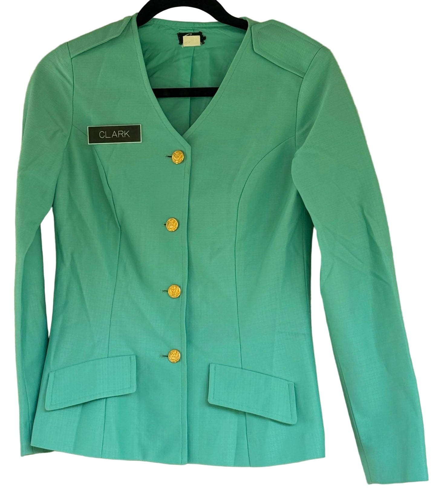 US Woman's Army Summer Green Dress & L/S Jacket Badged (1979-1986) - Bateleur Militaria