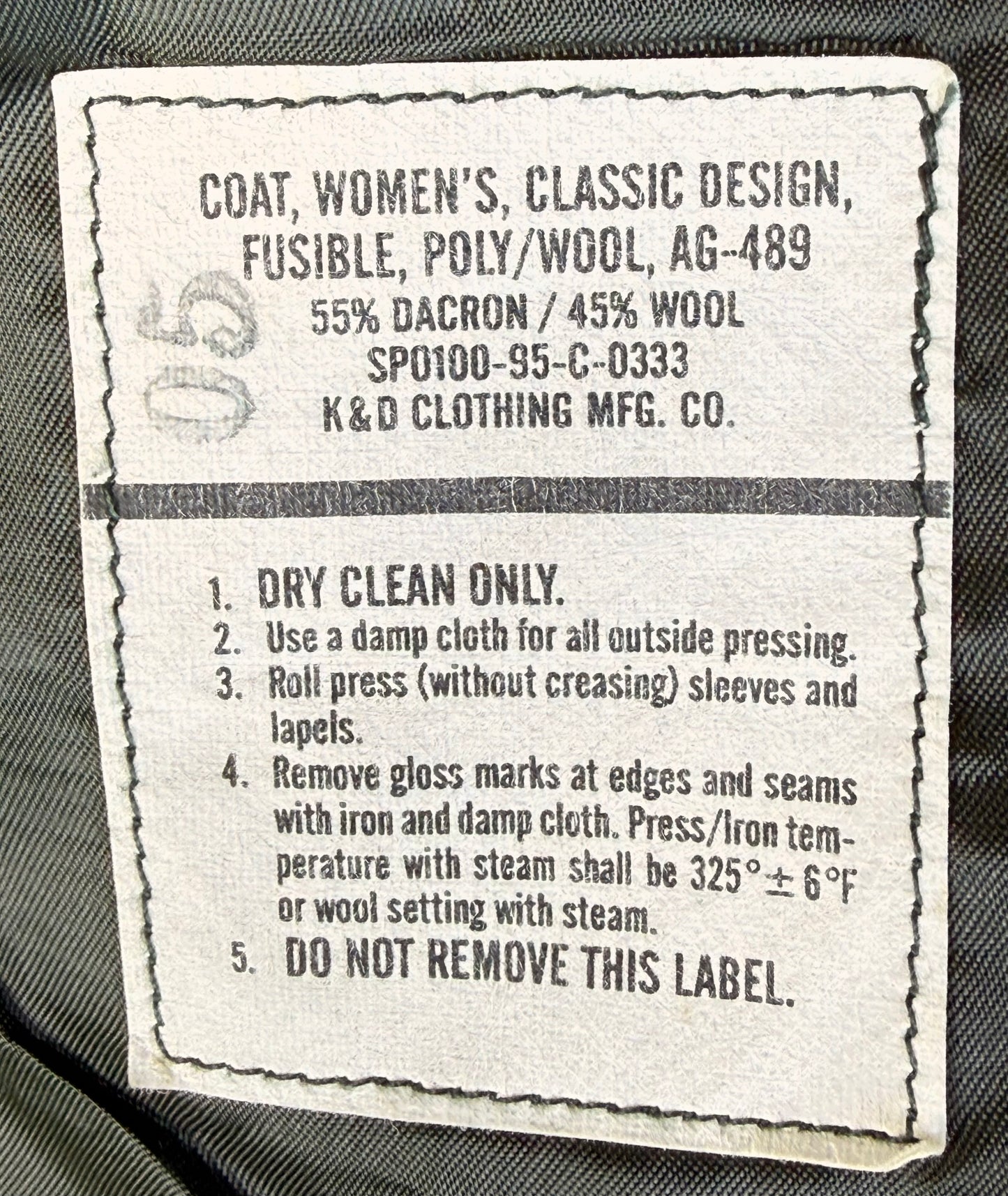 US Army Woman's Poly/Wool AG-489 Uniforms Coat, Slacks and Skirt Badged