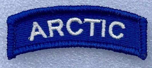US Army Arctic Tab White on Blue - Bateleur Militaria