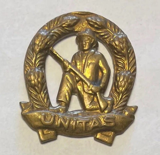 South Africa (SADF) Commando Collar Badge Gilt - Bateleur Militaria