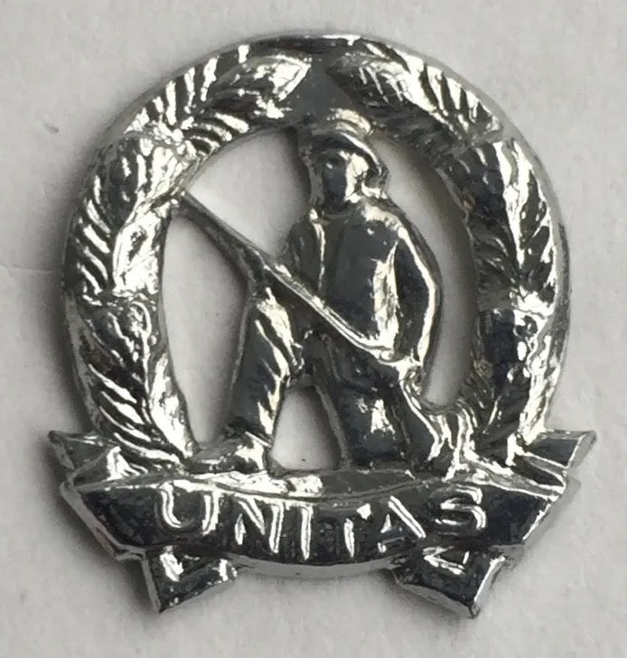 South Africa (SADF) Commando Collar Badge Chrome No Pins