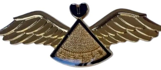 Lesotho Defence Force (LDF) Air Wing Basic Pilot Wings Black Border - Bateleur Militaria