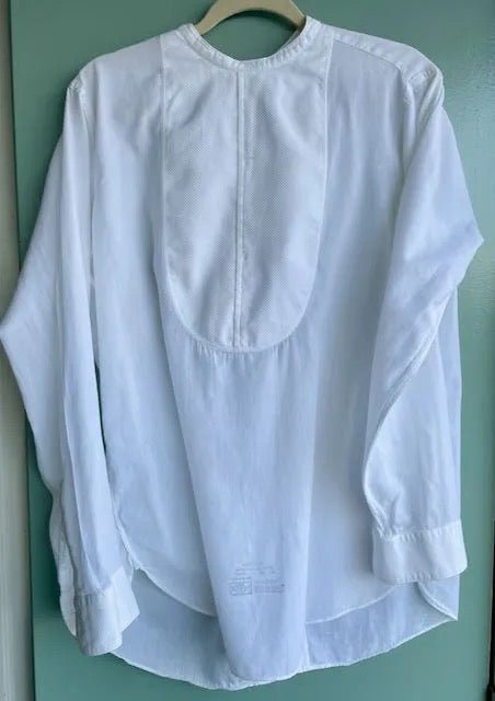 Vintage USMC Men's White Evening Dress Shirt: Size 15 (34) - Bateleur Militaria