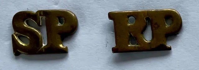 South Africa Railway Police (SARP) Shoulder Titles Bilingual Set of 2 - Bateleur Militaria