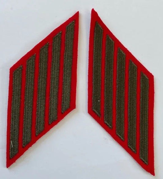 USMC Vintage Female 20 - Year Service Stripes Wool Set - Bateleur Militaria