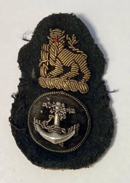 South Africa Navy Petty Officer Cap Badge Lurex & Padded - Bateleur Militaria