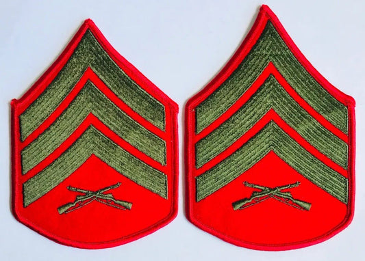 USMC Sergeant Service Dress Chevrons Set - Bateleur Militaria
