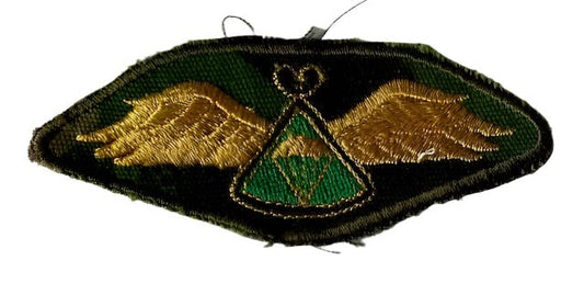 Lesotho Army Advanced Parachute Wings with Green Center on Camo - Bateleur Militaria